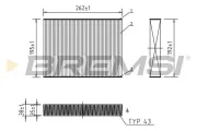 Filter, Innenraumluft BREMSI FC0469
