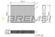 Filter, Innenraumluft BREMSI FC0470
