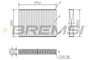 Filter, Innenraumluft BREMSI FC0472C