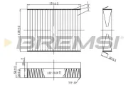 Filter, Innenraumluft BREMSI FC0490