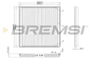 Filter, Innenraumluft BREMSI FC0500