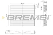 Filter, Innenraumluft BREMSI FC0501