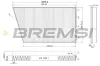 Filter, Innenraumluft BREMSI FC0502