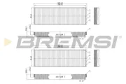 Filter, Innenraumluft BREMSI FC0851