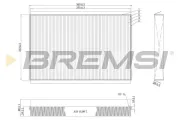 Filter, Innenraumluft BREMSI FC0857