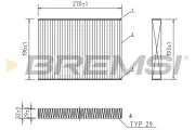 Filter, Innenraumluft BREMSI FC0861C