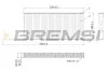 Filter, Innenraumluft BREMSI FC0863C