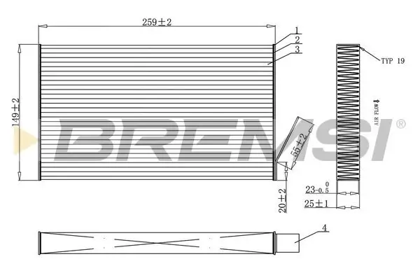 Filter, Innenraumluft BREMSI FC0865C