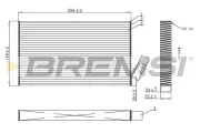 Filter, Innenraumluft BREMSI FC0865C
