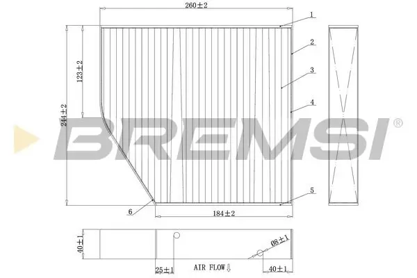 Filter, Innenraumluft BREMSI FC0875C