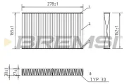 Filter, Innenraumluft BREMSI FC0877C