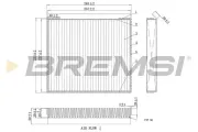 Filter, Innenraumluft BREMSI FC0878