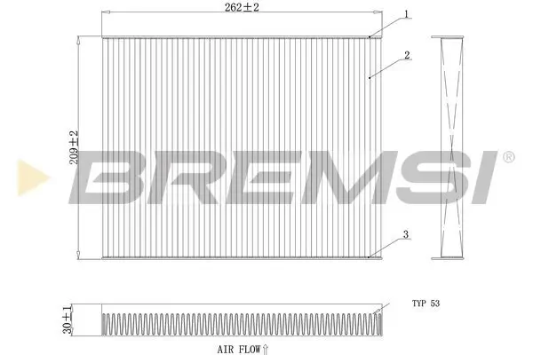 Filter, Innenraumluft BREMSI FC0880