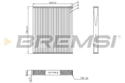 Filter, Innenraumluft BREMSI FC0887