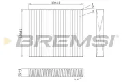 Filter, Innenraumluft BREMSI FC0891
