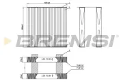 Filter, Innenraumluft BREMSI FC0892