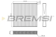 Filter, Innenraumluft BREMSI FC0899