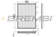 Filter, Innenraumluft BREMSI FC0901