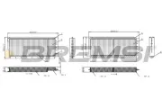 Filter, Innenraumluft BREMSI FC0903