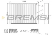 Filter, Innenraumluft BREMSI FC0907