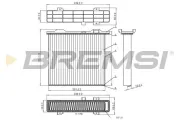Filter, Innenraumluft BREMSI FC0911C