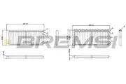 Filter, Innenraumluft BREMSI FC0913