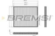 Filter, Innenraumluft BREMSI FC0916