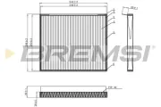 Filter, Innenraumluft BREMSI FC0917C