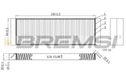 Filter, Innenraumluft BREMSI FC0925