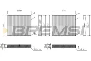 Filter, Innenraumluft BREMSI FC0931