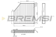 Filter, Innenraumluft BREMSI FC0939A