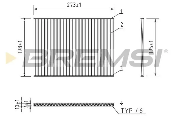 Filter, Innenraumluft BREMSI FC0944