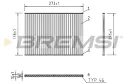 Filter, Innenraumluft BREMSI FC0944
