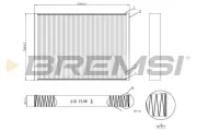 Filter, Innenraumluft BREMSI FC0952C