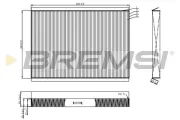 Filter, Innenraumluft BREMSI FC0962