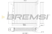 Filter, Innenraumluft BREMSI FC0976