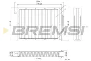 Filter, Innenraumluft BREMSI FC0980