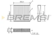 Filter, Innenraumluft BREMSI FC0982C