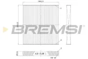 Filter, Innenraumluft BREMSI FC0988