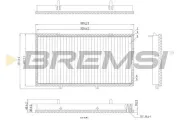 Filter, Innenraumluft BREMSI FC0998