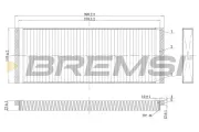 Filter, Innenraumluft BREMSI FC1329C