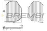 Filter, Innenraumluft BREMSI FC1331
