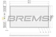 Filter, Innenraumluft BREMSI FC1338