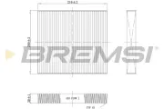 Filter, Innenraumluft BREMSI FC1341