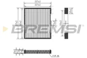 Filter, Innenraumluft BREMSI FC1527