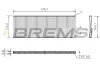 Filter, Innenraumluft BREMSI FC1532