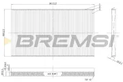 Filter, Innenraumluft BREMSI FC1537C