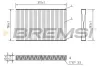 Filter, Innenraumluft BREMSI FC1549C