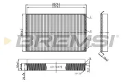 Filter, Innenraumluft BREMSI FC1553