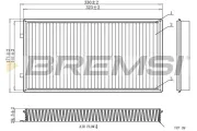 Filter, Innenraumluft BREMSI FC1913C